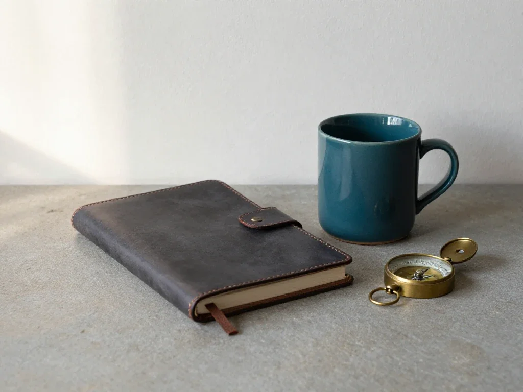 Objets de bureau variés sur pierre illustrant la diversité des thématiques non classées.